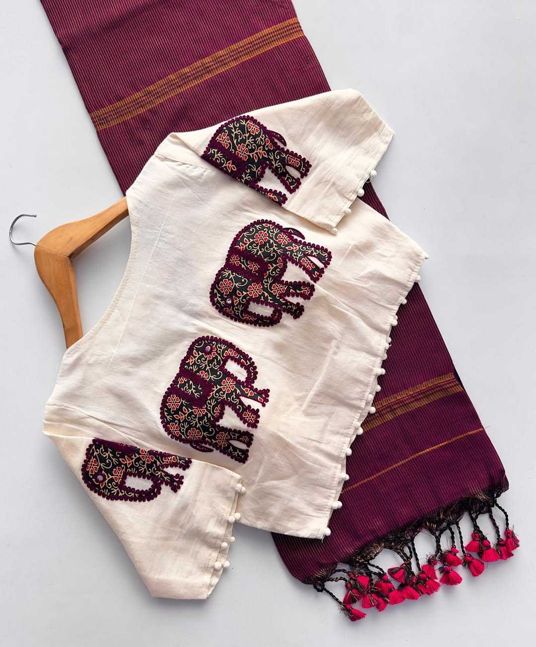 YNF Wholesale Khadi Cotton Designer Blouse | Surat Manufacturer 1