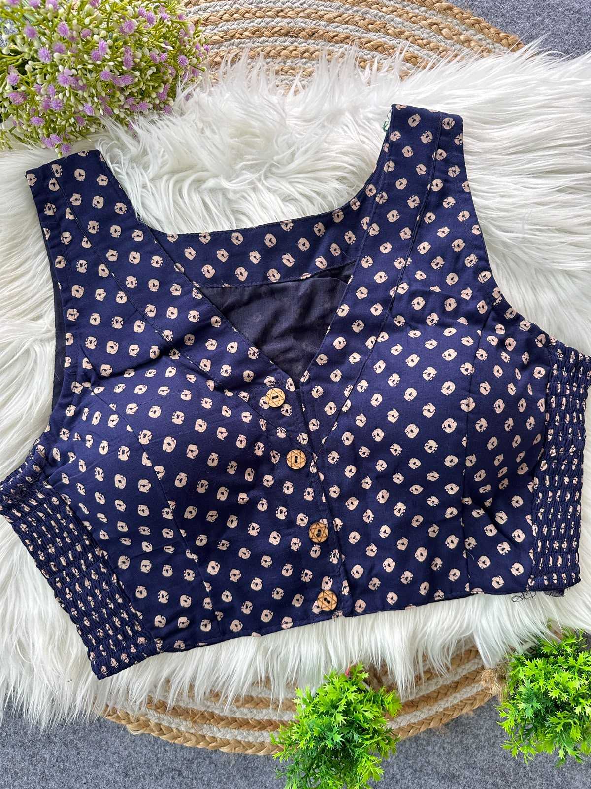 YNF Wholesale Pure Cotton Printed Blouse | Surat Manufacturer