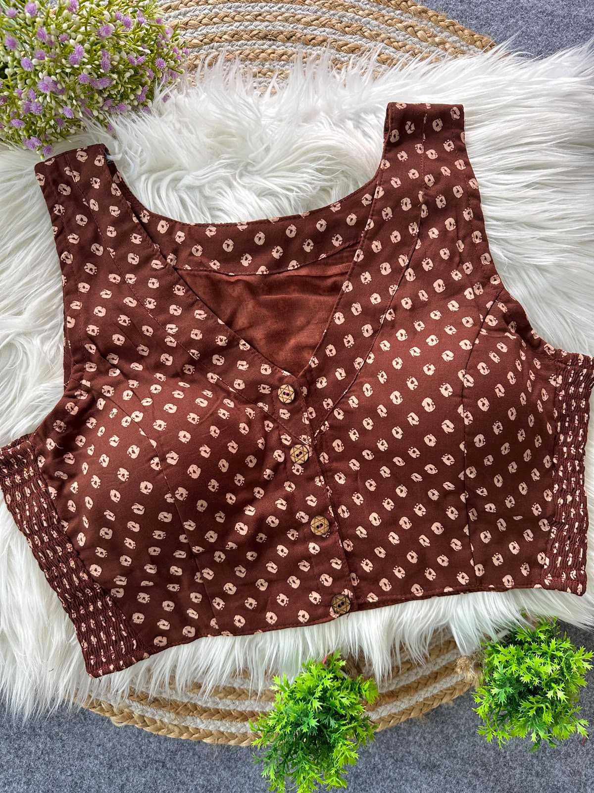 YNF Wholesale Pure Cotton Printed Blouse | Surat Manufacturer