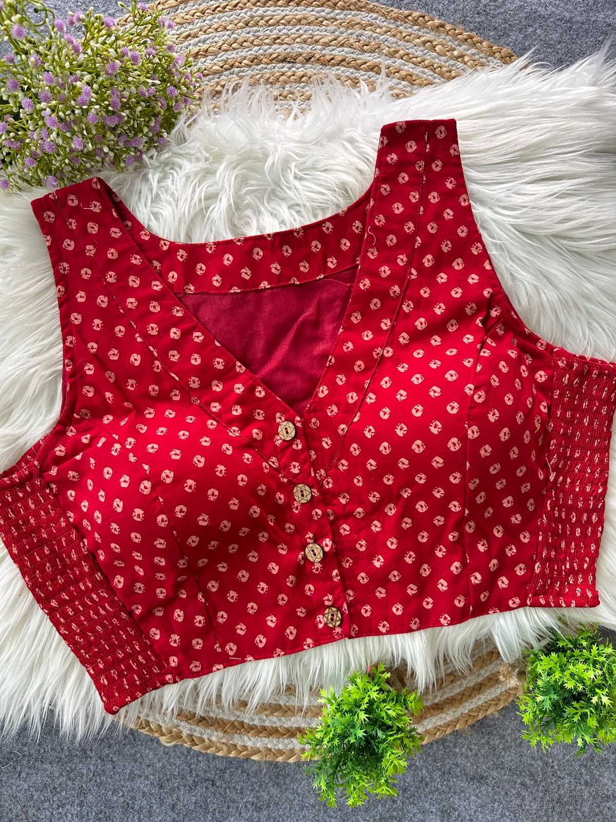 YNF Wholesale Pure Cotton Printed Blouse | Surat Manufacturer