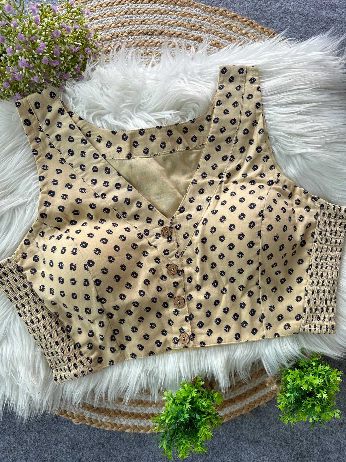 YNF Wholesale Pure Cotton Printed Blouse | Surat Manufacturer