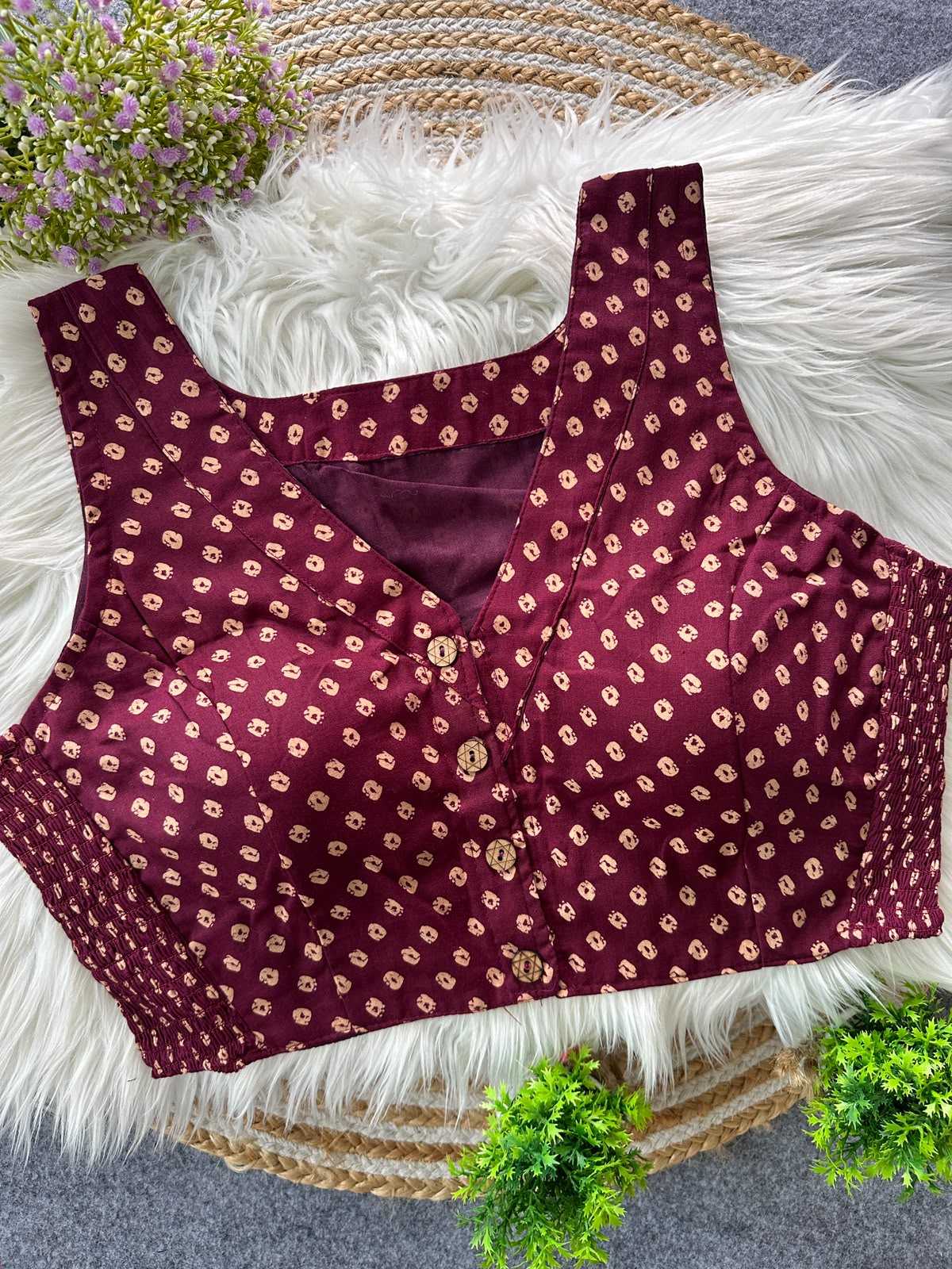 YNF Wholesale Pure Cotton Printed Blouse | Surat Manufacturer