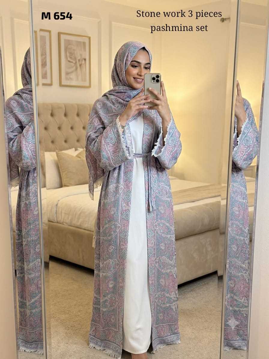 YNF Wholesale Pure Pashmina Abaya | Surat Manufacturer