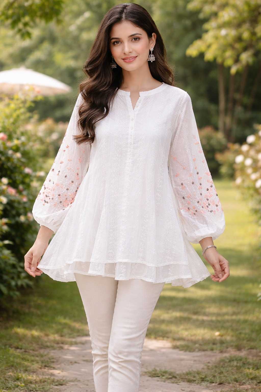 YNF Wholesale Rayon Cotton Kurtis | Surat Manufacturer