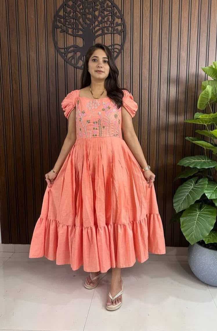 YNF Wholesale Cotton Fancy Gowns  | Surat Manufacturer
