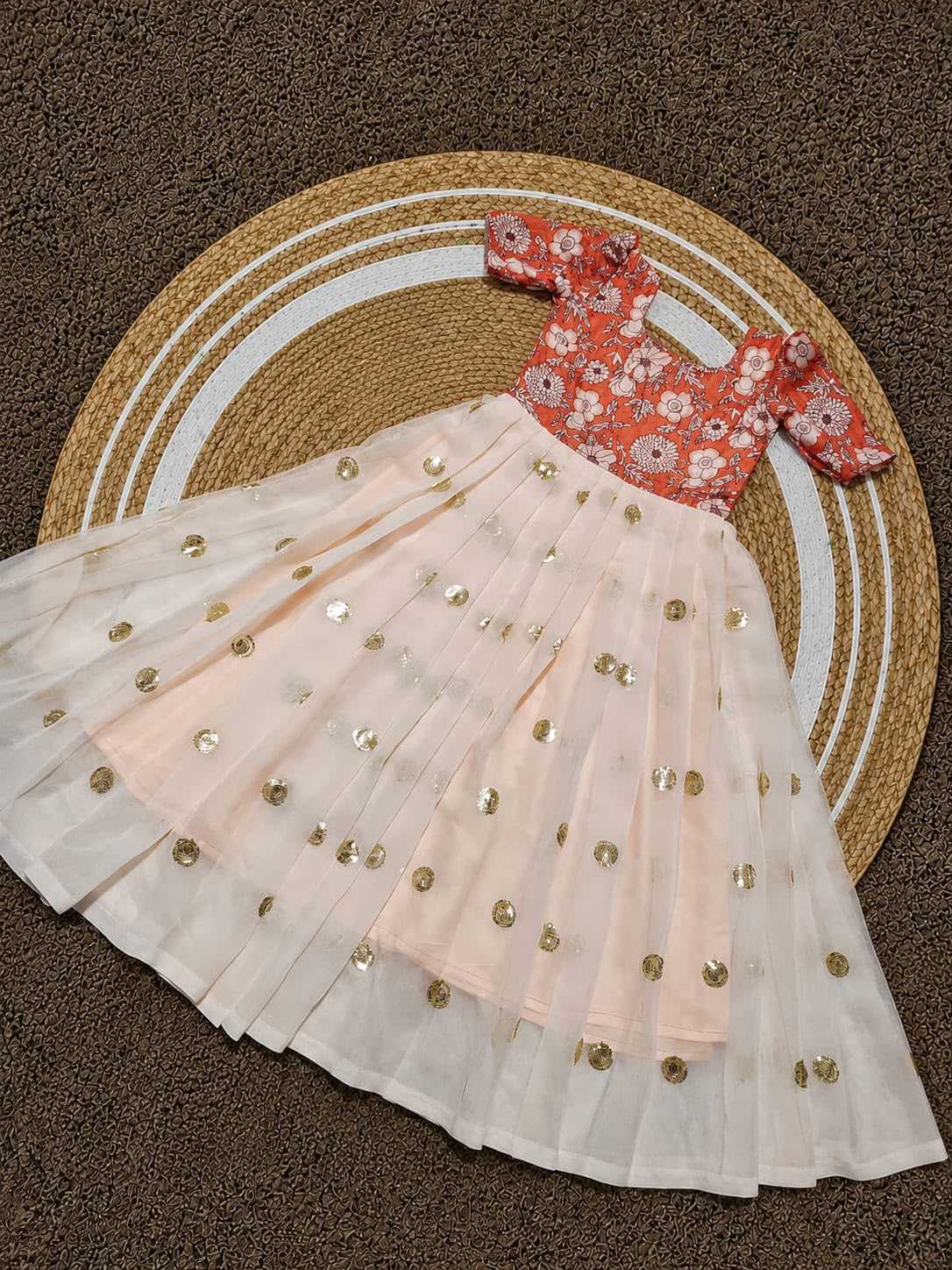 YNF Wholesale Pure Silk Mother Daughter Matching Gowns  | Surat Manufacturer