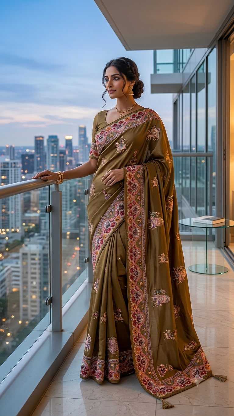 YNF Wholesale Crepe Silk Printed Silk Saree  | Surat Manufacturer
