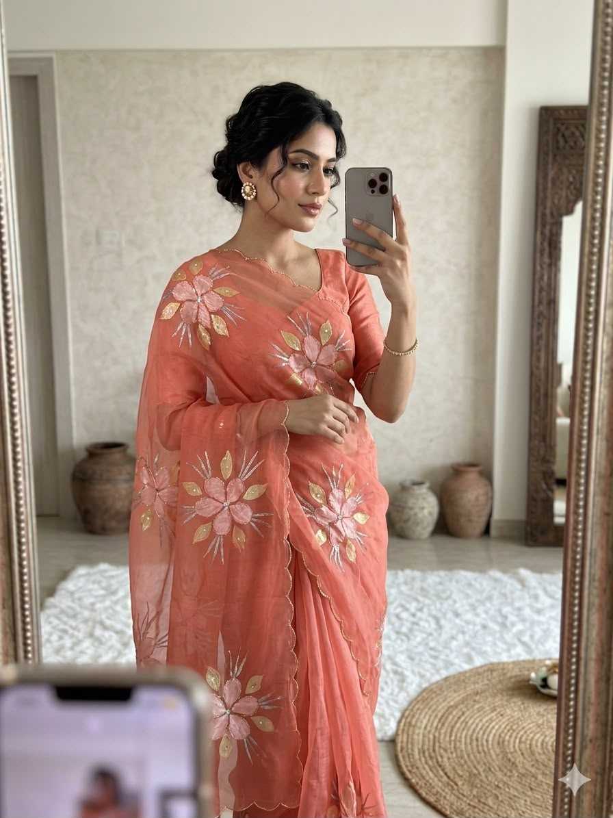 YNF Wholesale Chiffon Printed Silk Saree  | Surat Manufacturer