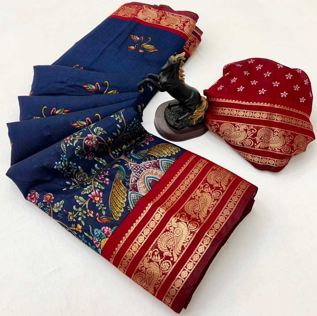 YNF Wholesale Viscose Kalamkari Sarees  | Surat Manufacturer