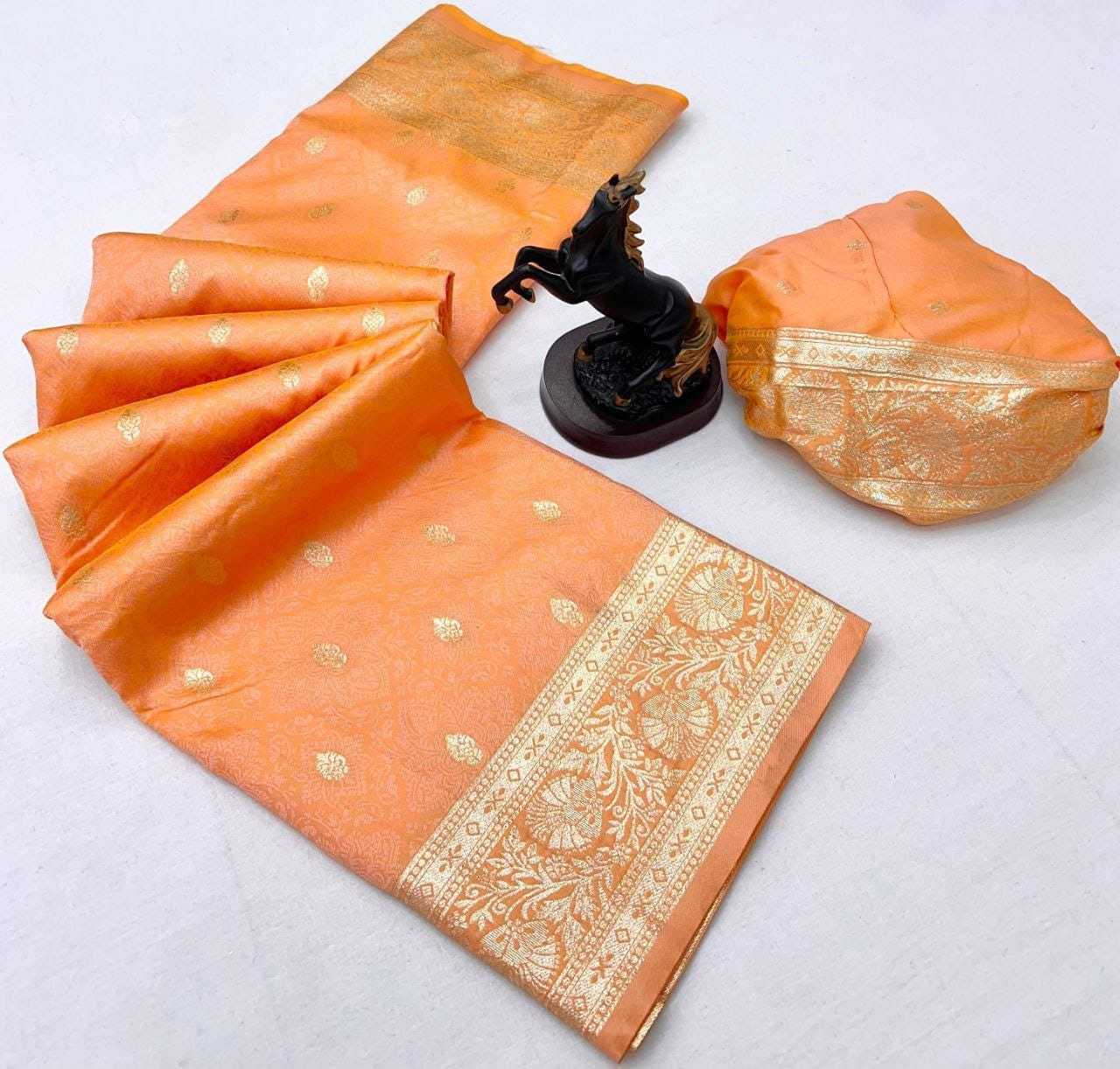 YNF Wholesale Banarasi Soft Silk Zari Border Sarees  | Surat Manufacturer