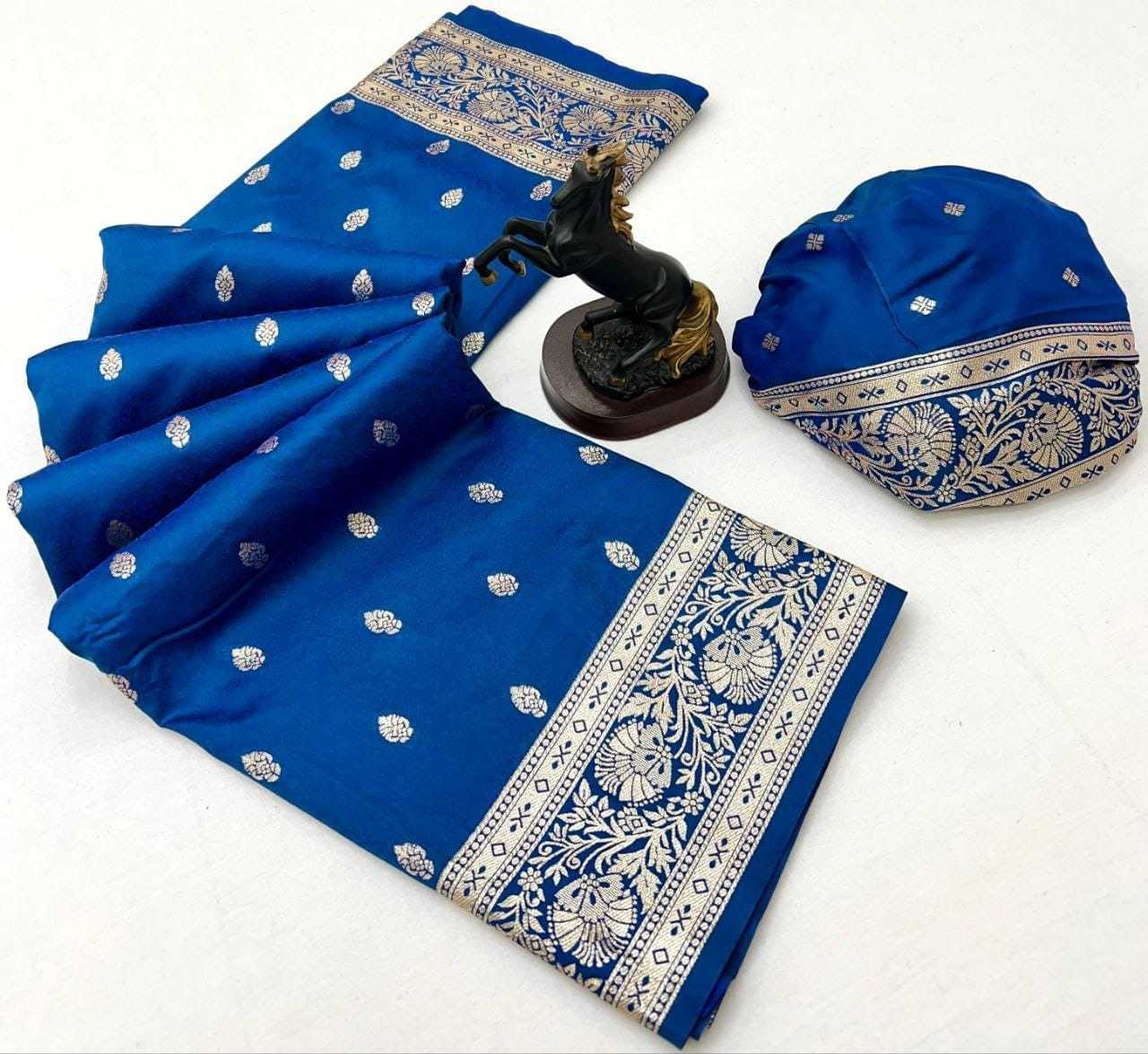 YNF Wholesale Banarasi Soft Silk Zari Border Sarees  | Surat Manufacturer
