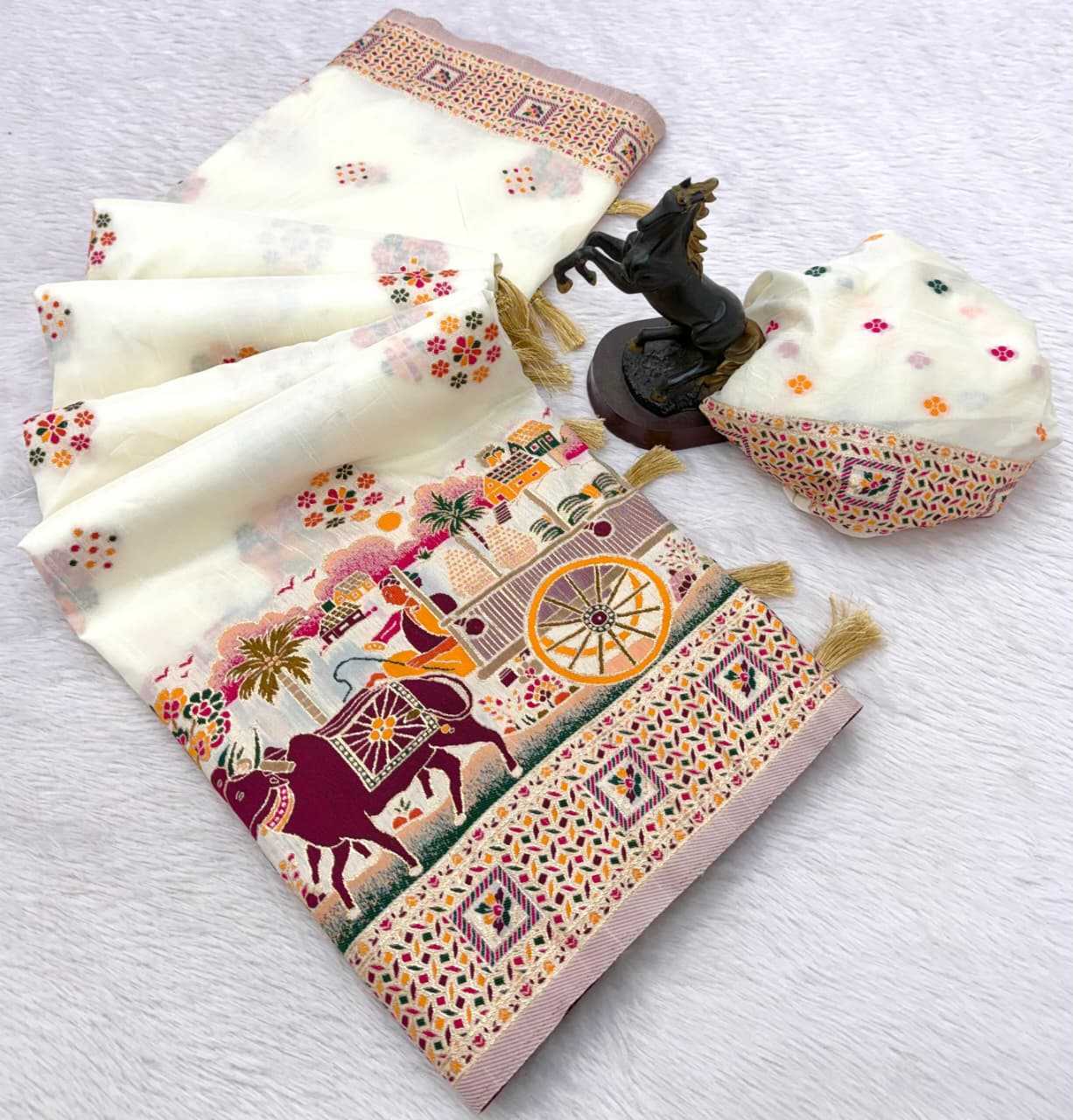 YNF Wholesale Pashmina Designer Sarees  | Surat Manufacturer