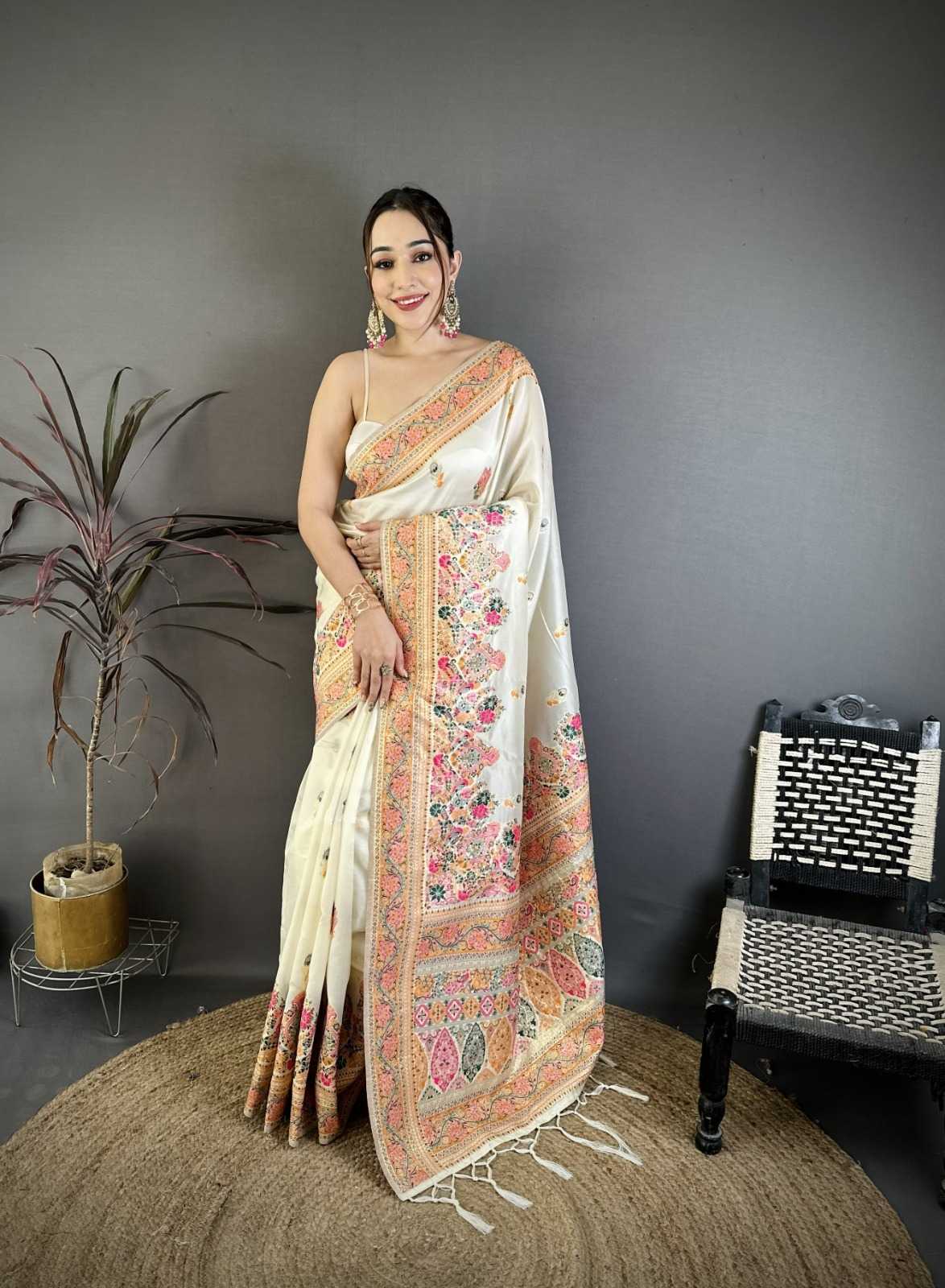 YNF Wholesale Pashmina Designer Sarees  | Surat Manufacturer