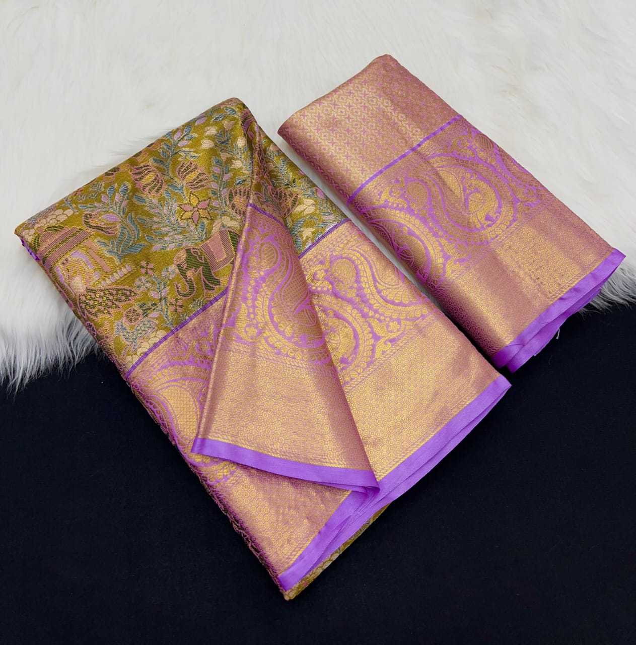 YNF Wholesale Kanjivaram Silk Embroidered Sarees  | Surat Manufacturer