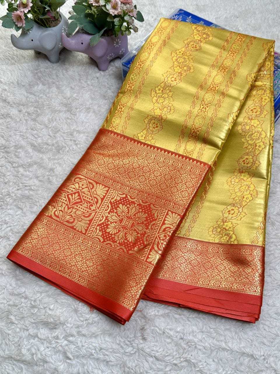 YNF Wholesale Kanjivaram Silk Floral Sarees  | Surat Manufacturer