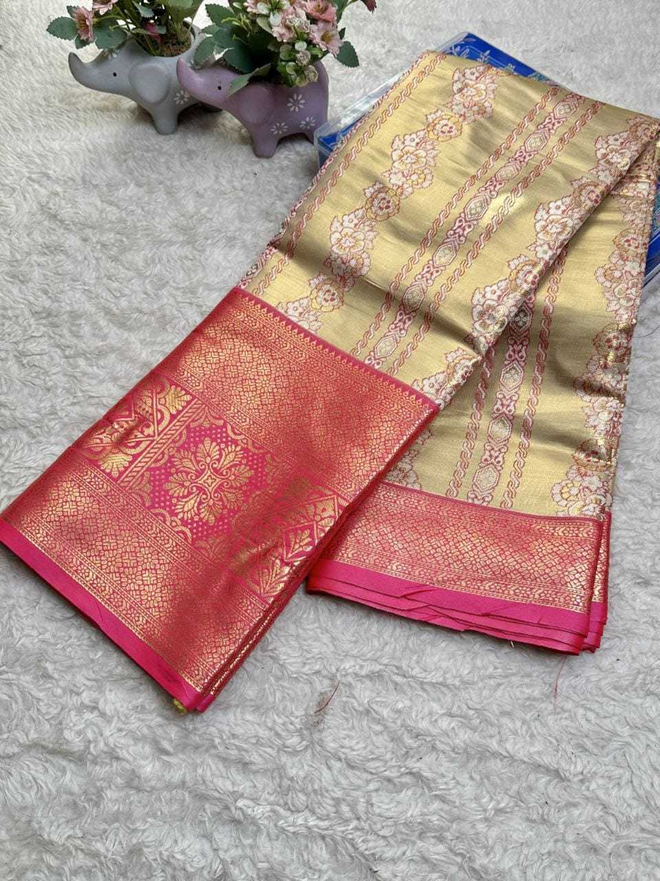 YNF Wholesale Kanjivaram Silk Floral Sarees  | Surat Manufacturer