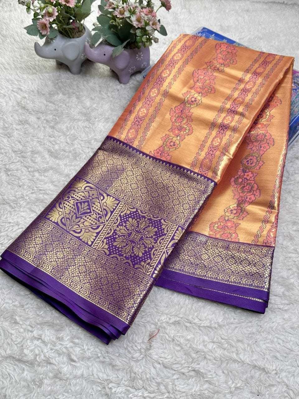YNF Wholesale Kanjivaram Silk Floral Sarees  | Surat Manufacturer