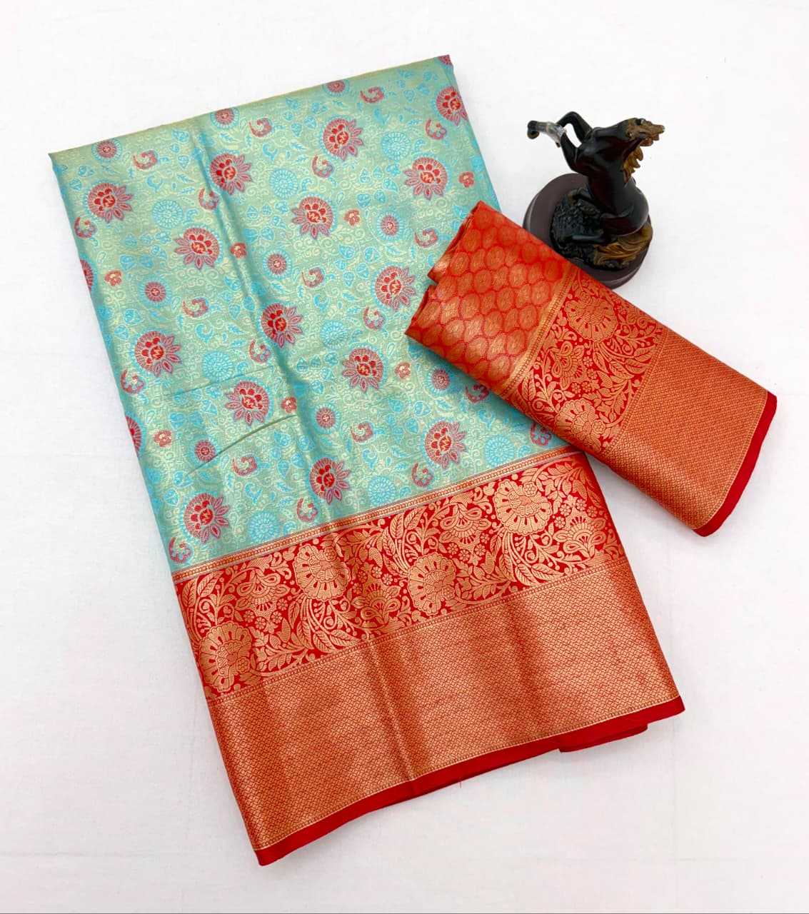 YNF Wholesale Kanjivaram Silk Tissue Silk Saree RIN211 Pushpa-Vol-3 | Surat Manufacturer