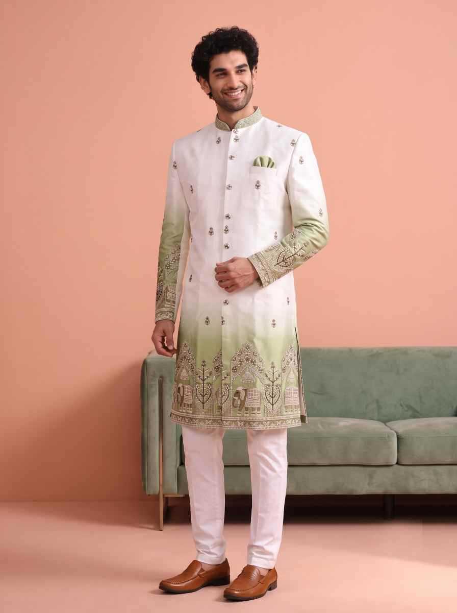 YNF Wholesale Satin Indo Western  | Surat Manufacturer
