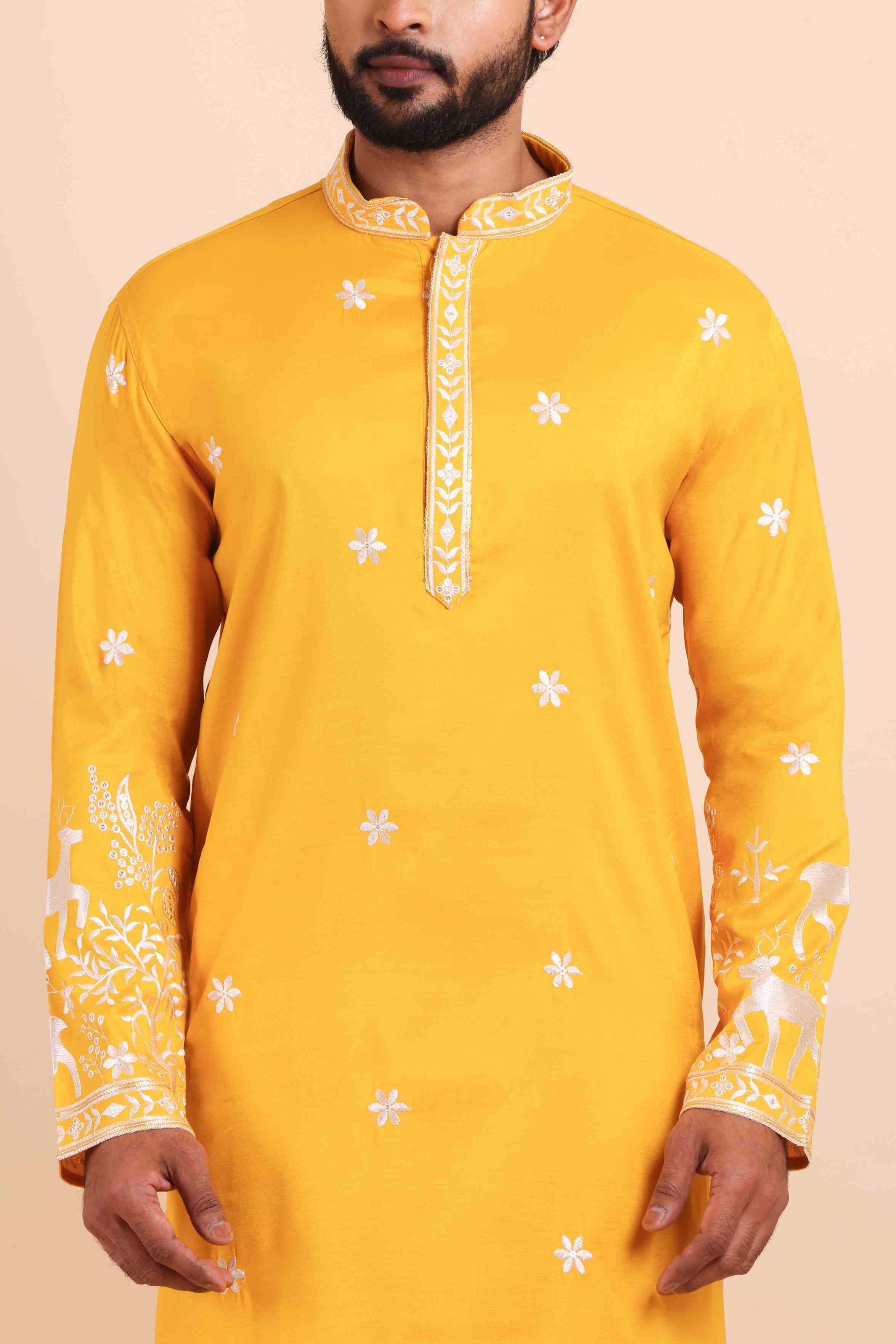 YNF Wholesale Silk Mens Kurtas  | Surat Manufacturer