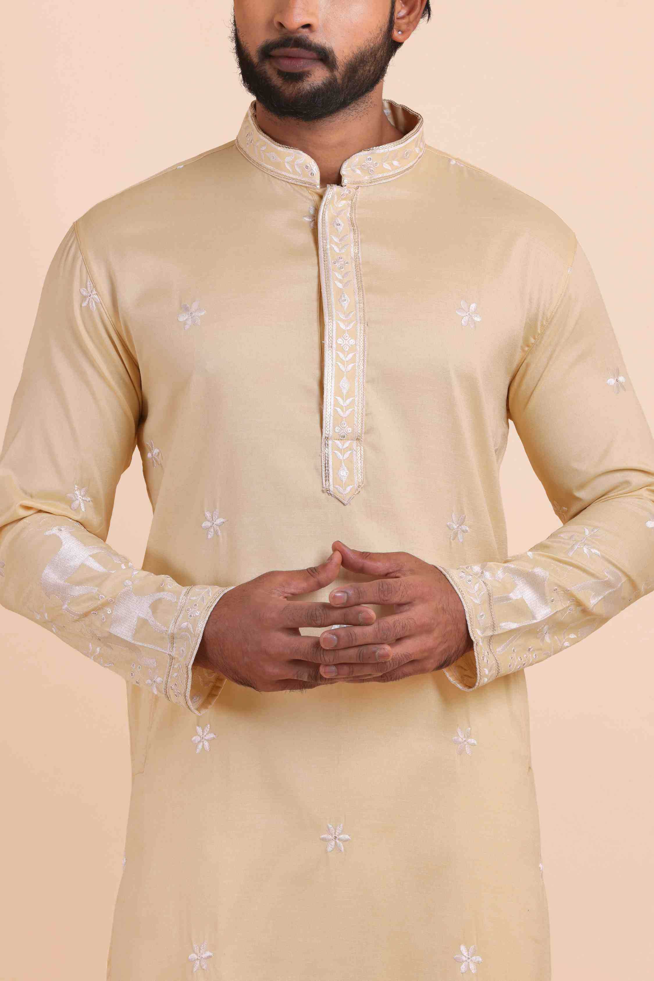 YNF Wholesale Silk Mens Kurtas  | Surat Manufacturer