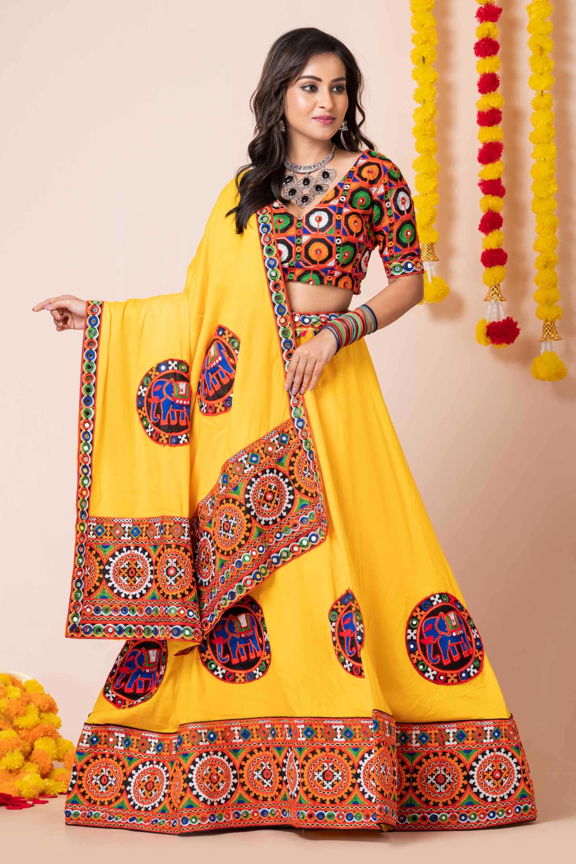 YNF Wholesale Heavy Rayon Embroidered Lehenga  | Surat Manufacturer
