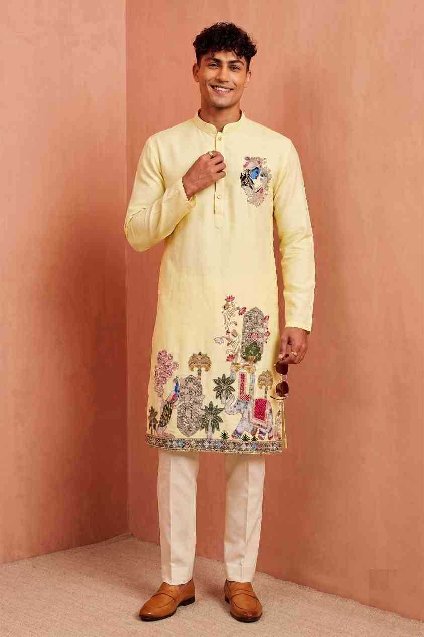 YNF Wholesale Silk Mens Kurta Pyjama  | Surat Manufacturer