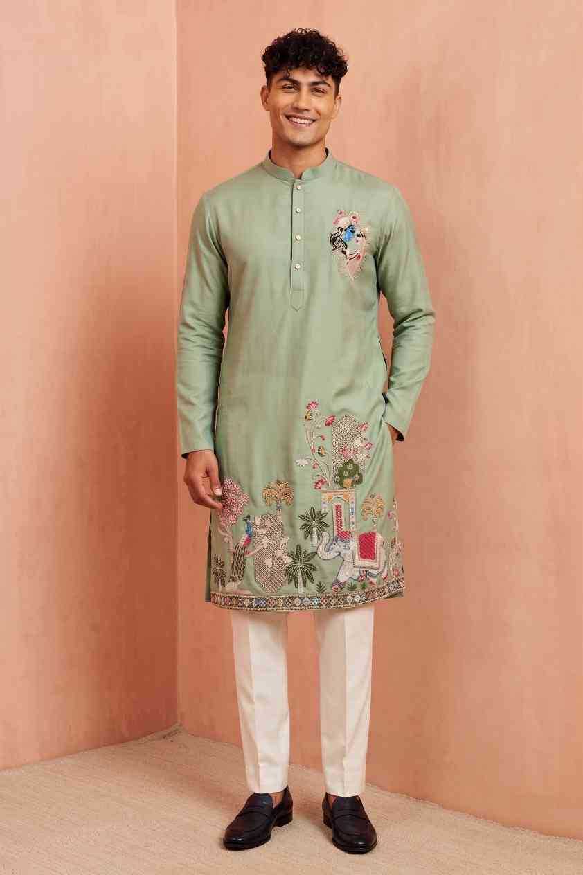 YNF Wholesale Silk Mens Kurta Pyjama  | Surat Manufacturer