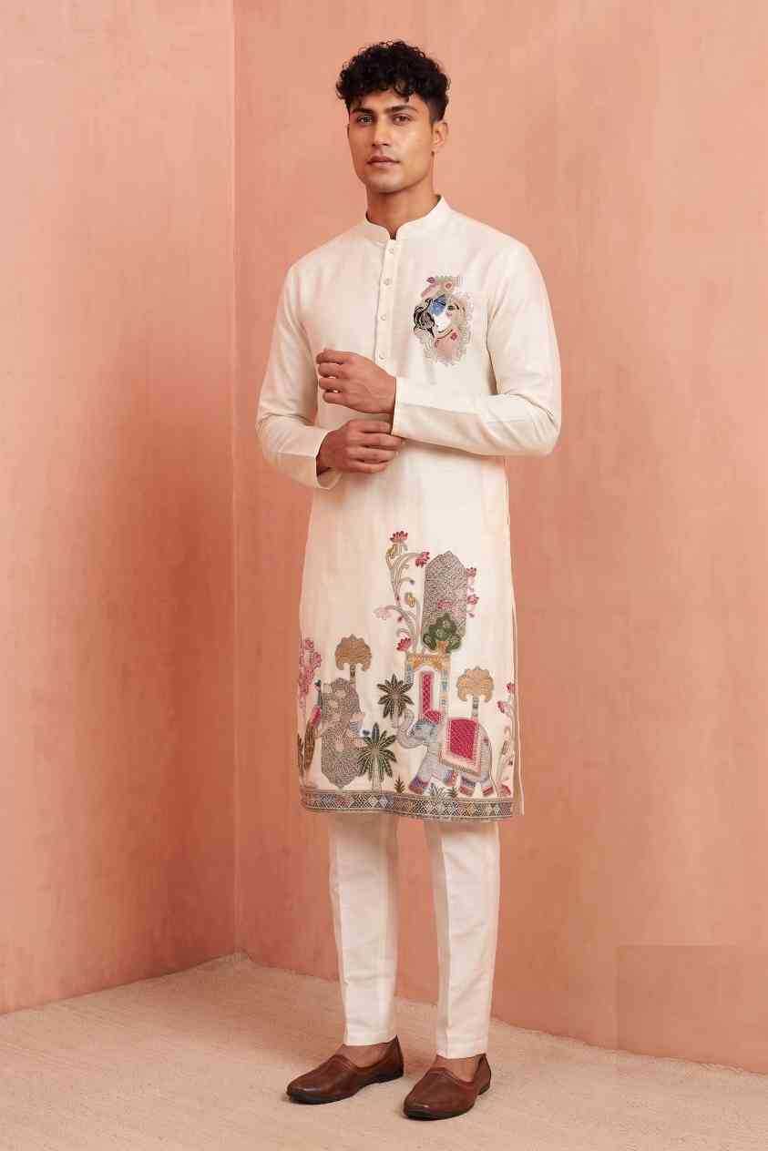 YNF Wholesale Silk Mens Kurta Pyjama  | Surat Manufacturer