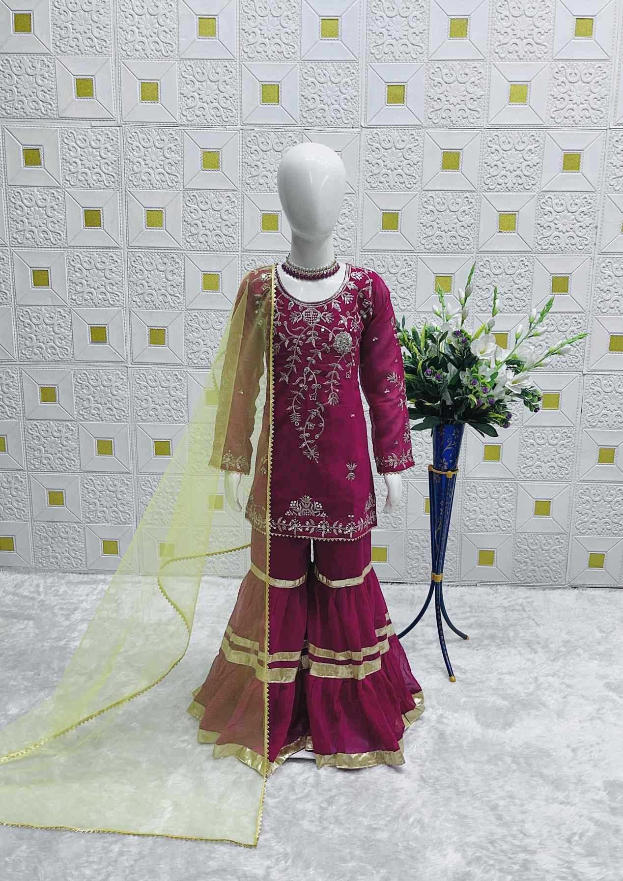 YNF Wholesale Rayon Kids Suit  | Surat Manufacturer