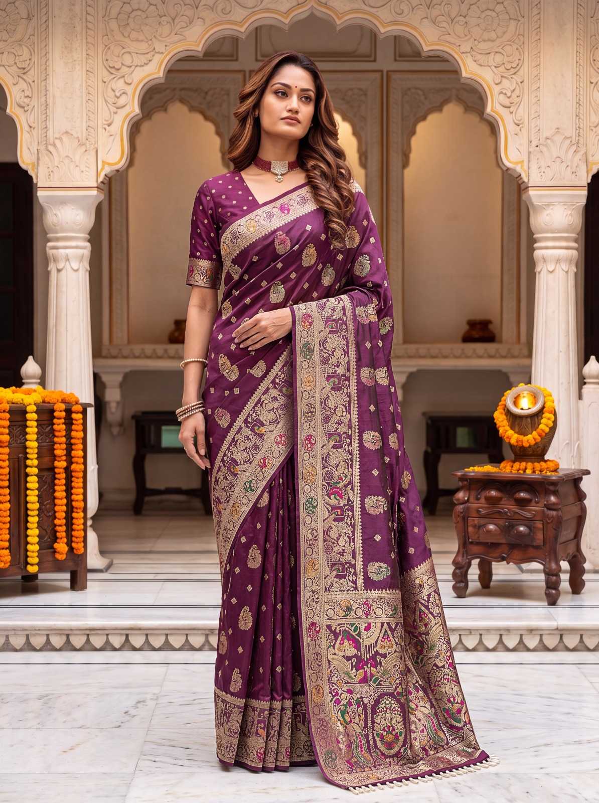 YNF Wholesale Nylon Designer Sarees  | Surat Manufacturer
