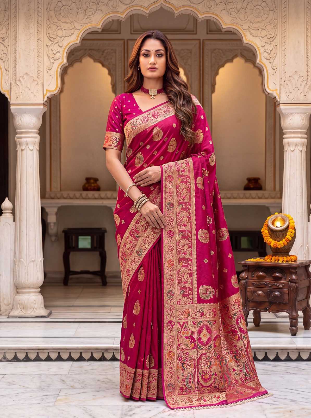 YNF Wholesale Nylon Designer Sarees  | Surat Manufacturer