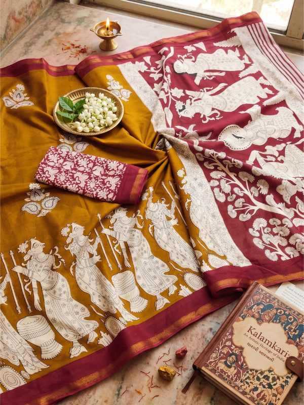 YNF Wholesale Heavy Maslin Cotton Zari Border Sarees RIN229 LIVA | Surat Manufacturer