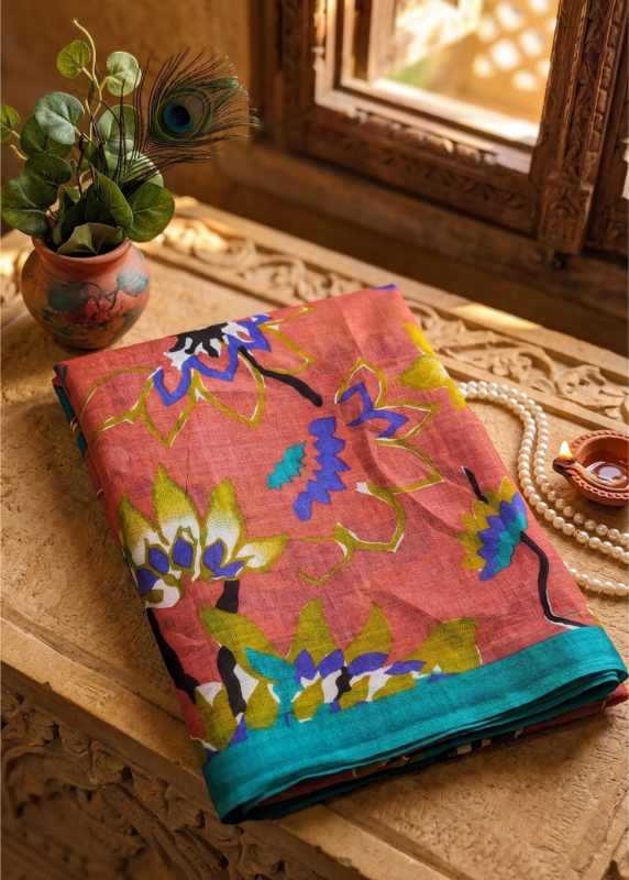 YNF Wholesale Cotton Kalamkari Sarees RIN229 Tive | Surat Manufacturer