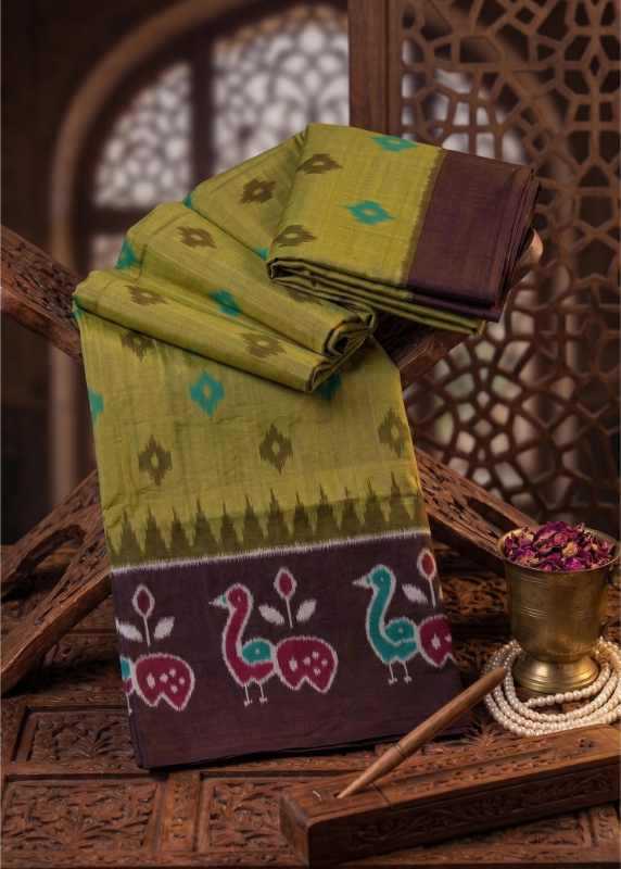 YNF Wholesale Cotton Ikkat Saree RIN229 Ton | Surat Manufacturer