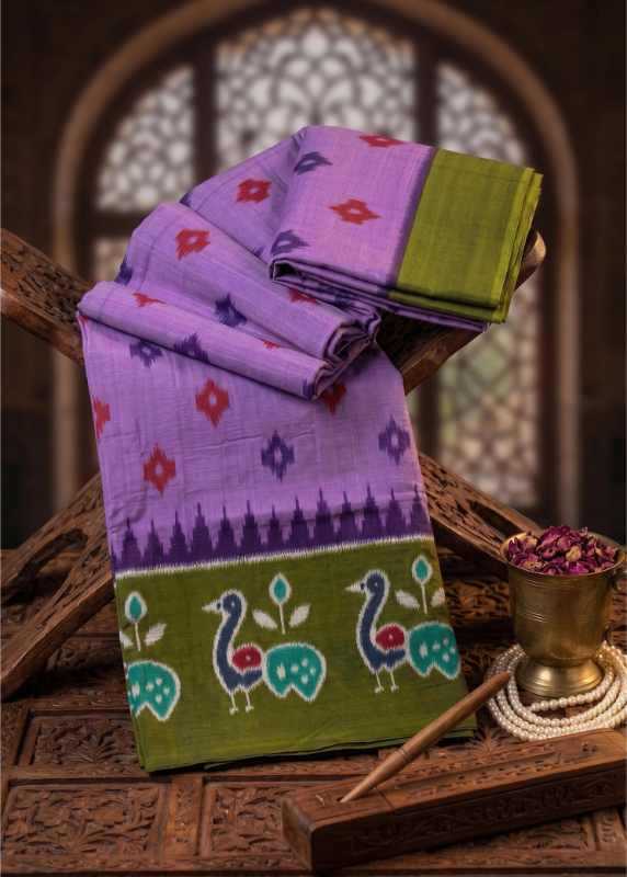YNF Wholesale Cotton Ikkat Saree RIN229 Ton | Surat Manufacturer