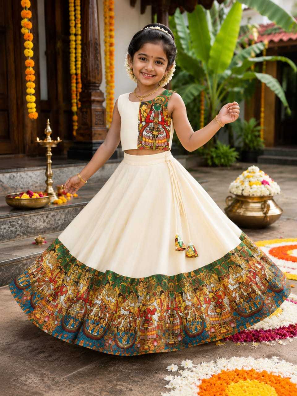 YNF Wholesale Dola Silk Kids Lehenga RIN235 Anika | Surat Manufacturer