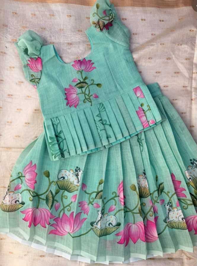 YNF Wholesale Soft Cotton Kids Lehenga  | Surat Manufacturer