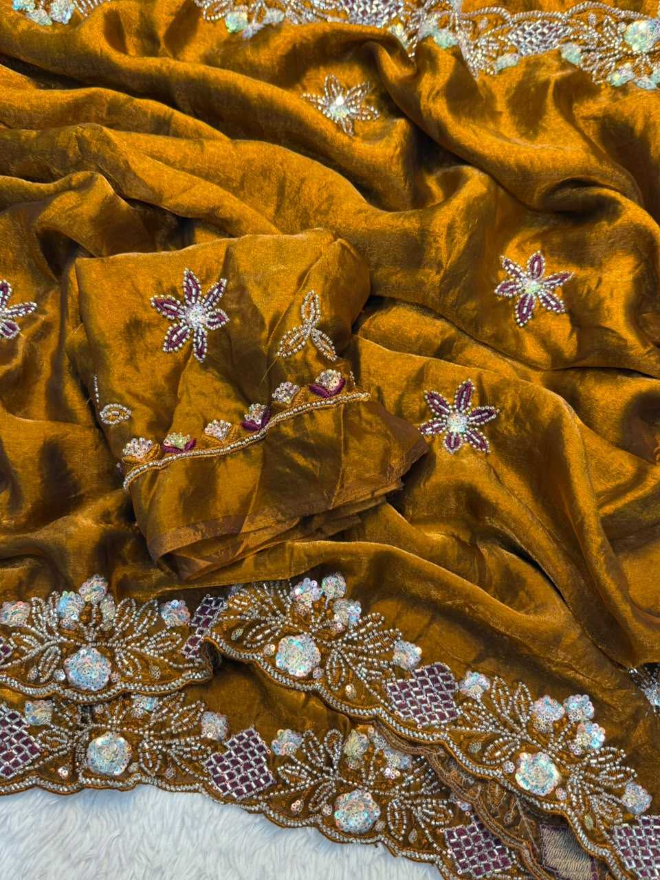 YNF Wholesale Space Silk Soft Silk Sarees | Surat Manufacturer