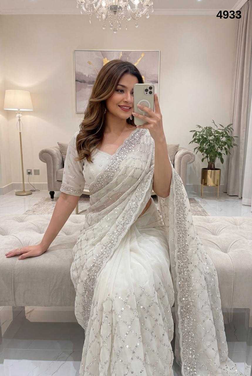 YNF Wholesale Silver Plated Ready To Wear Sarees KESH114 Aanya | Surat Manufacturer