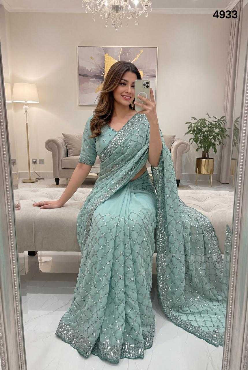 YNF Wholesale Silver Plated Ready To Wear Sarees KESH114 Aanya | Surat Manufacturer