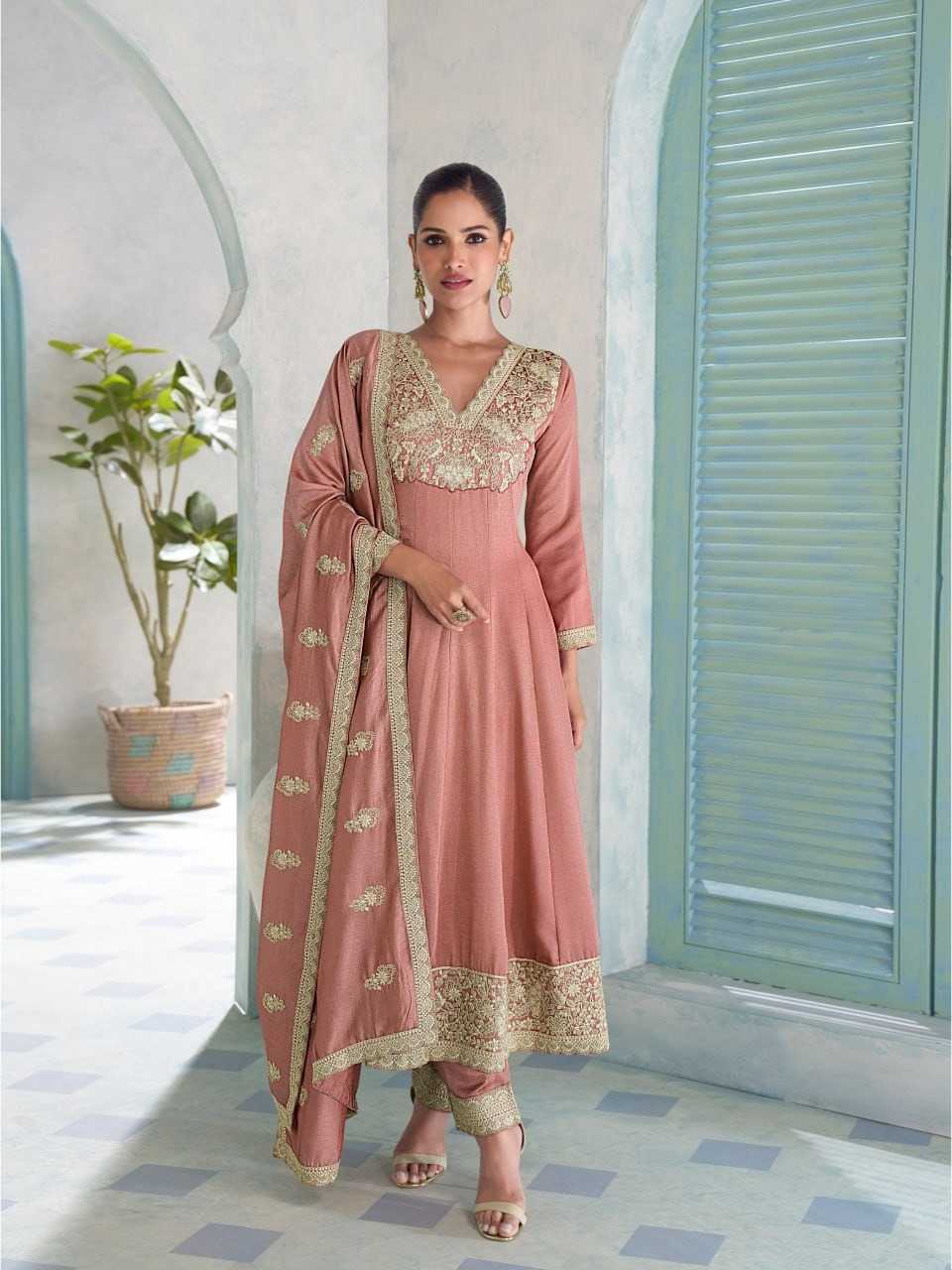 YNF Wholesale Premium Silk Embroidery Suits KESH129 10446A | Surat Manufacturer