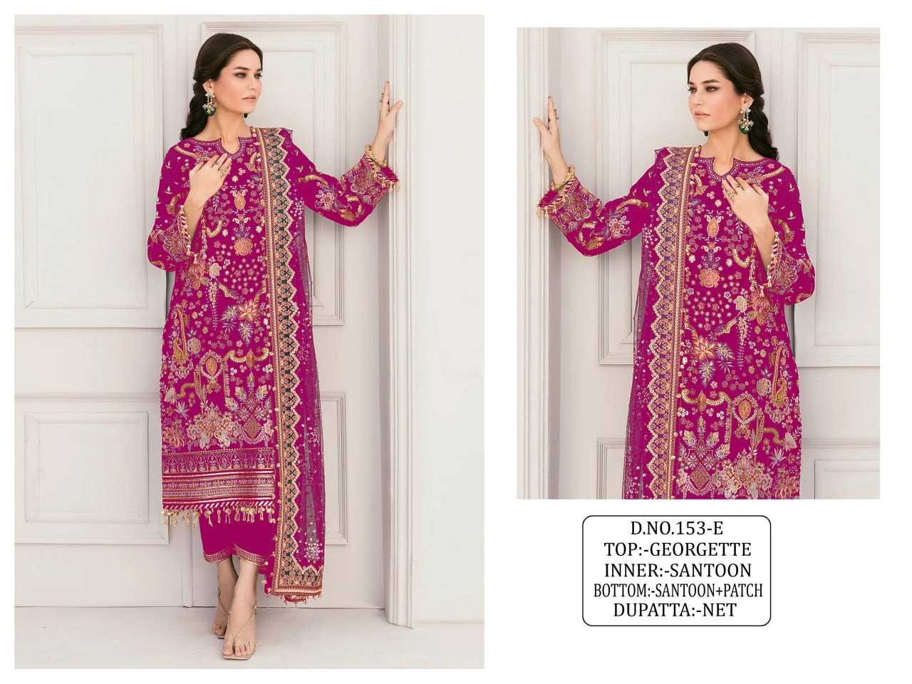 YNF Wholesale Georgette Embroidery Suits KESH129 153 | Surat Manufacturer