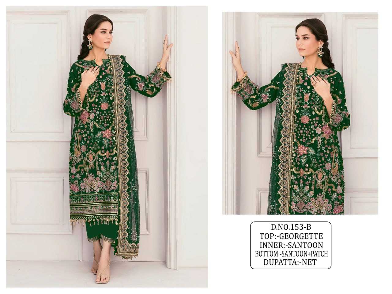YNF Wholesale Georgette Embroidery Suits KESH129 153 | Surat Manufacturer