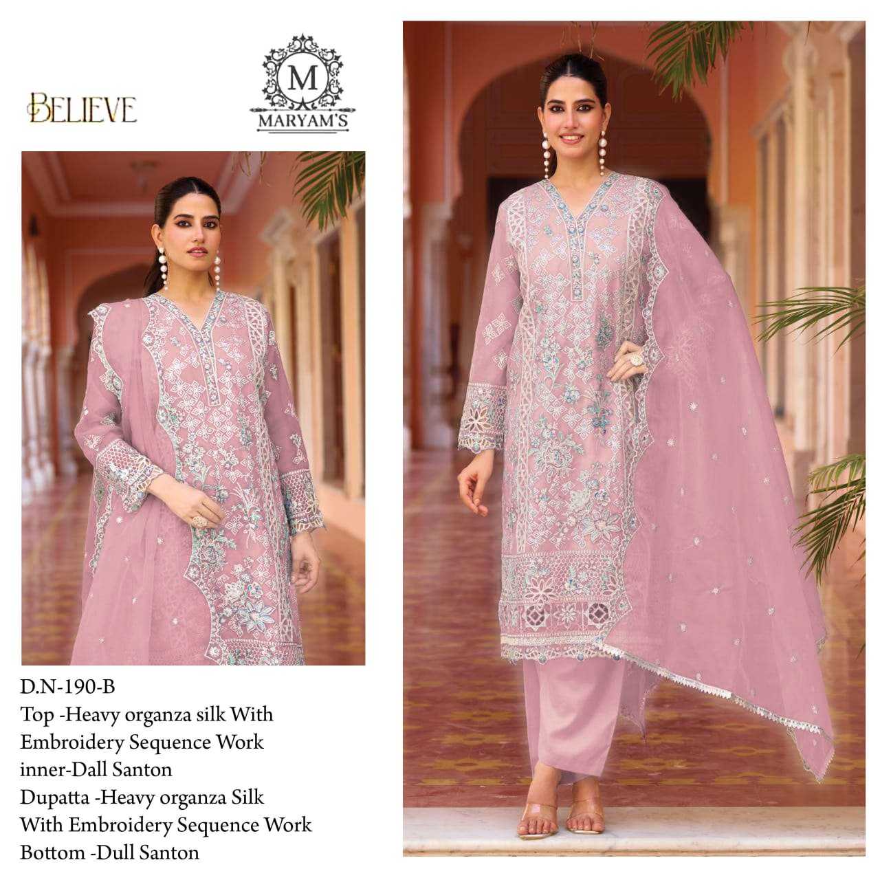 YNF Wholesale Organza Silk Embroidery Suits KESH129 190 | Surat Manufacturer