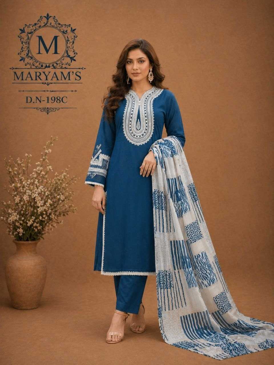 YNF Wholesale Faux Georgette Embroidery Suits KESH129 198 | Surat Manufacturer