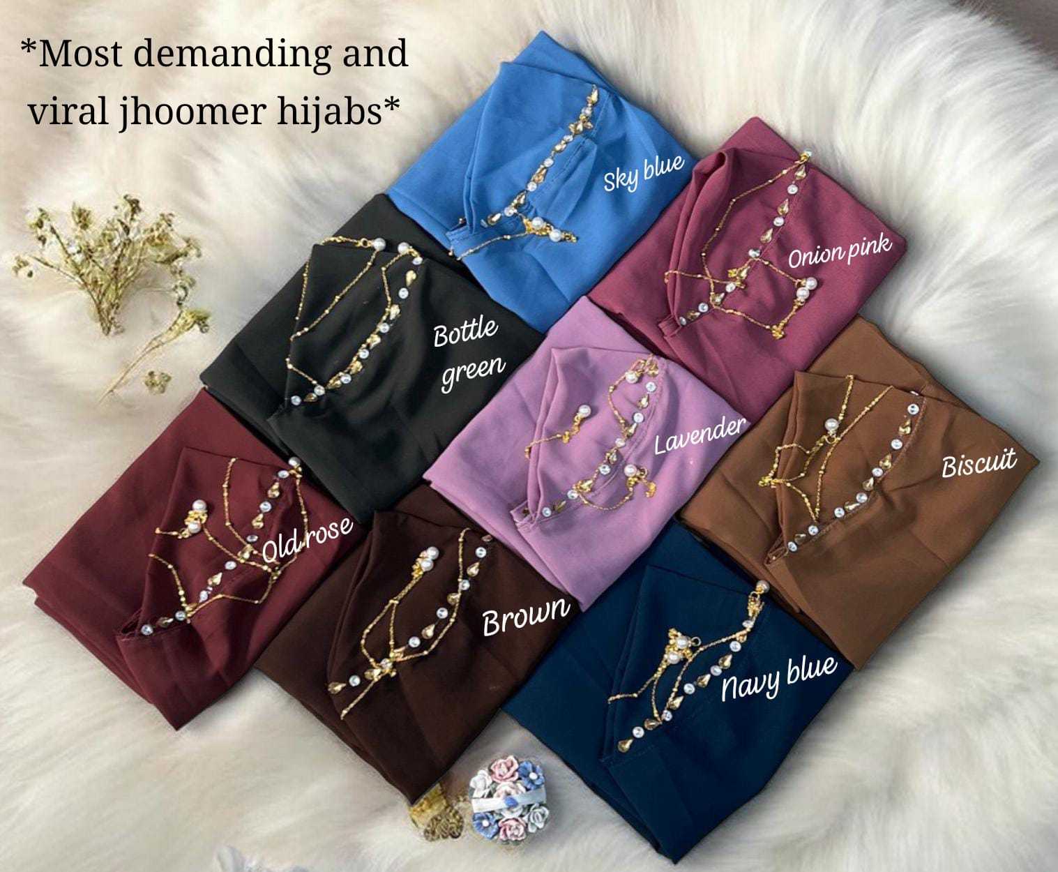 YNF Wholesale Chiffon Hijab KESH133 Warda | Surat Manufacturer