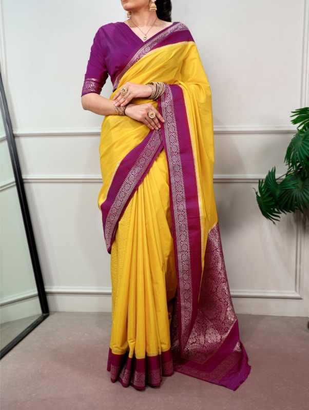 YNF Wholesale Mysore Silk Zari Border Sarees KESH134 7900 | Surat Manufacturer