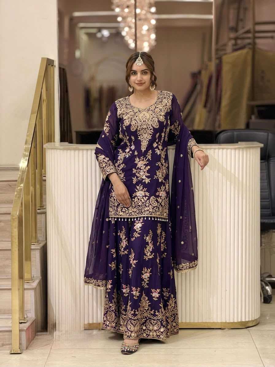 YNF Wholesale Faux Georgette Embroidery Suits KESH141 1173 | Surat Manufacturer