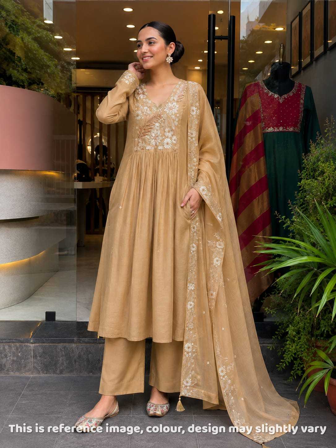 YNF Wholesale Chanderi Soft Designer Kurtis KESH147 Aamrapali | Surat Manufacturer